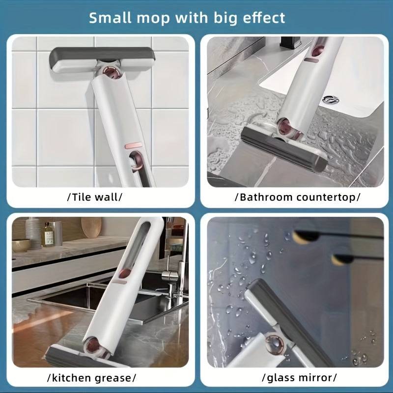 Portable Self-Squeeze Mini Mop with Wringer - Smokey Finds
