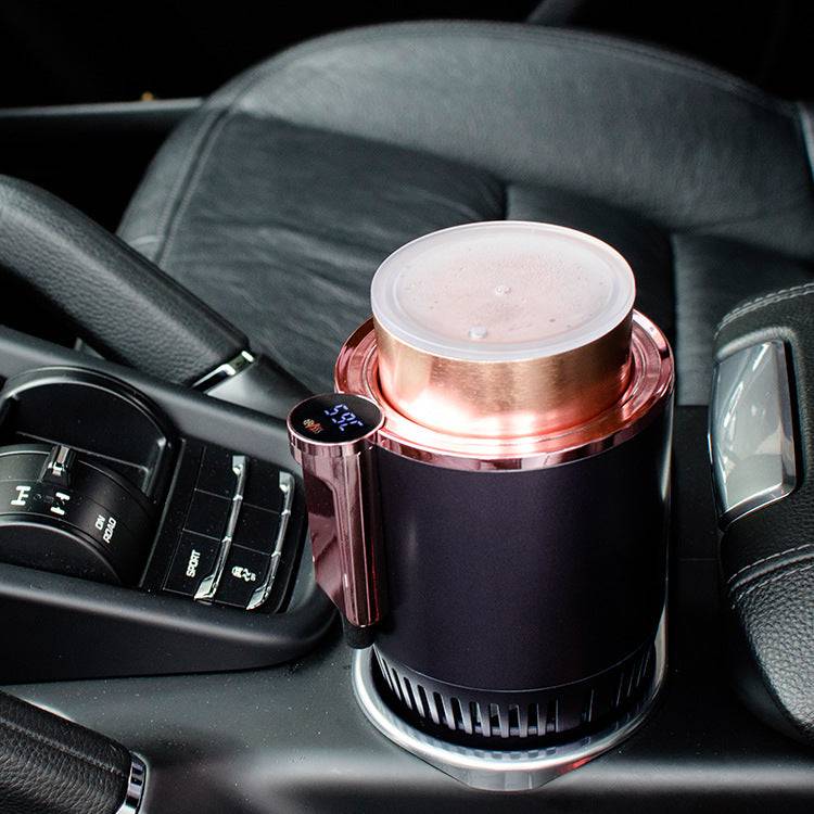 2-in-1 Smart Car Cup Holder | Heating & Cooling with Temperature Display - Smokey Finds