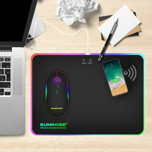 Wireless Charging Luminous Mouse Pad - Smokey Finds