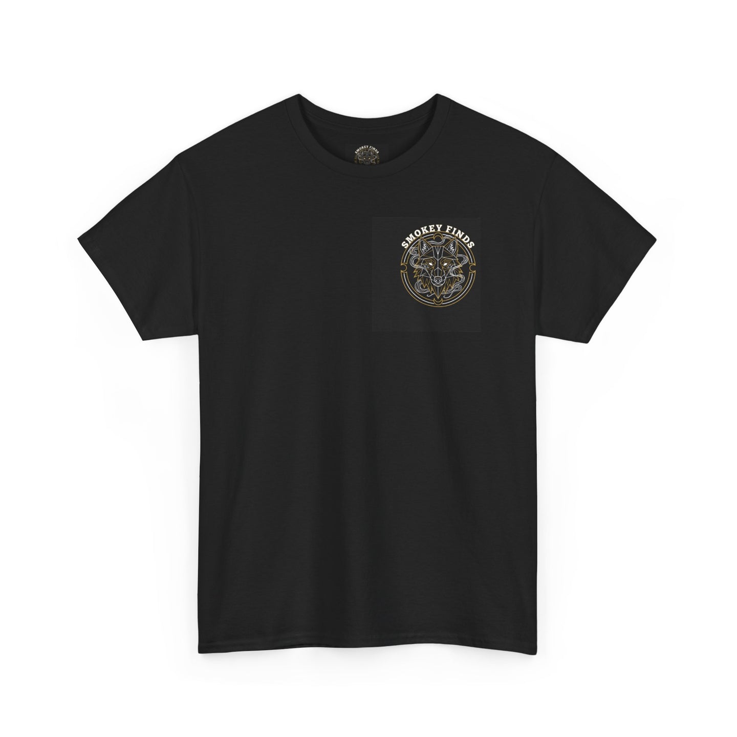 Smokey Finds Forest Family Wolf Crest Tee | Crew Neck Graphic T-Shirt
