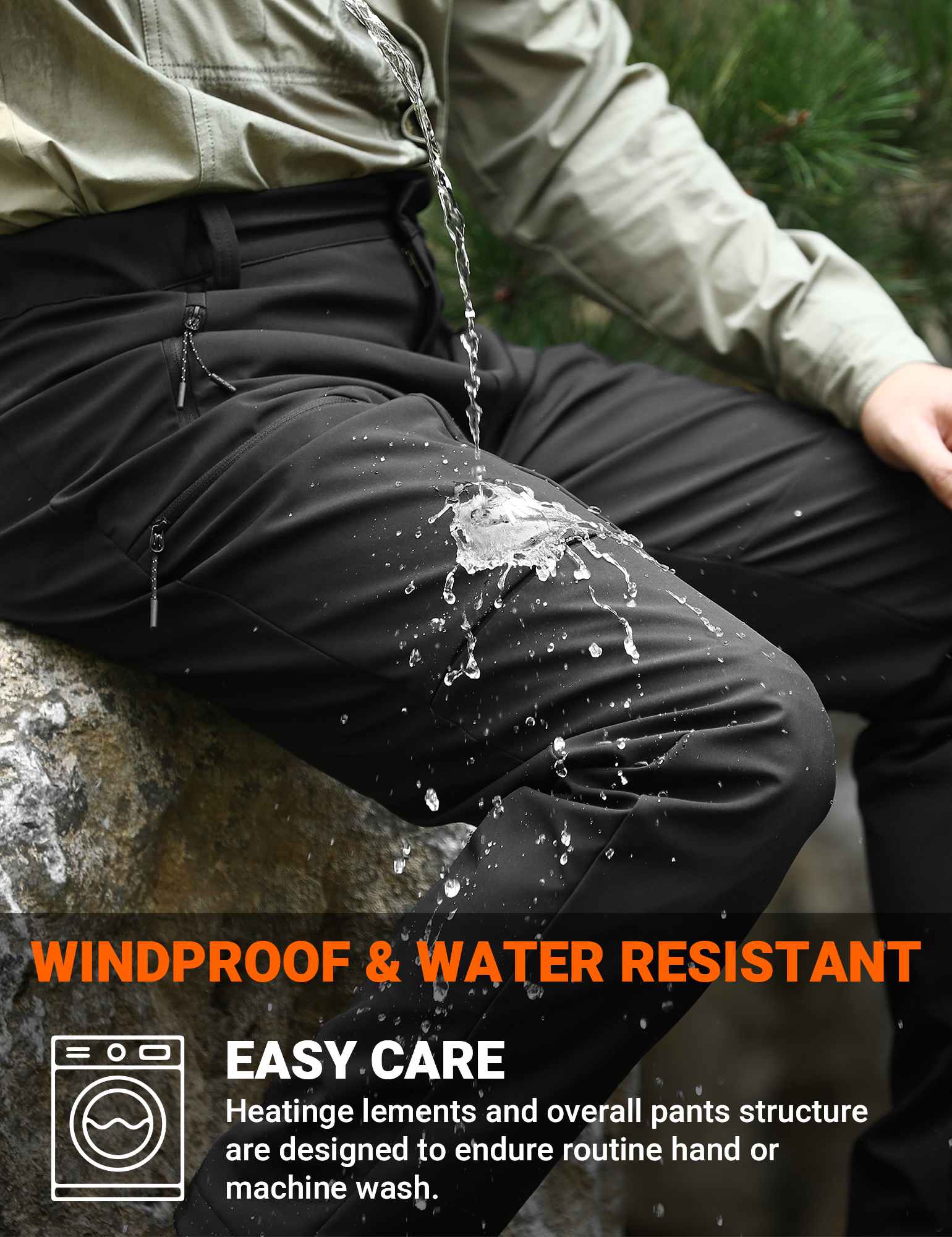 ANTARCTICA GEAR Heated Pants for Men, with 5-Zone 12V/20000mAh Battery - Smokey Finds
