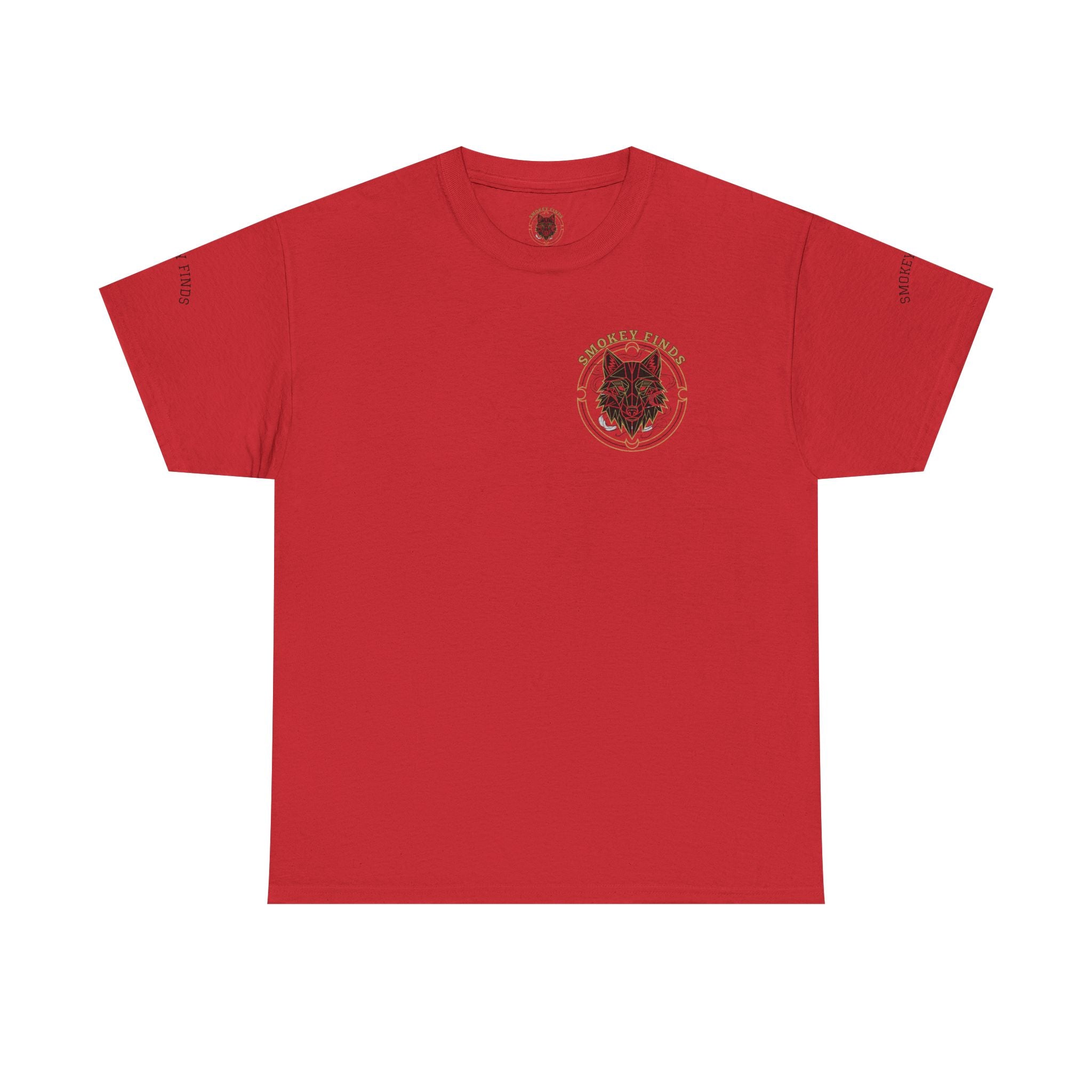 Smokey Finds Forest Family Wolf Crest Tee | Crew Neck Graphic T-Shirt