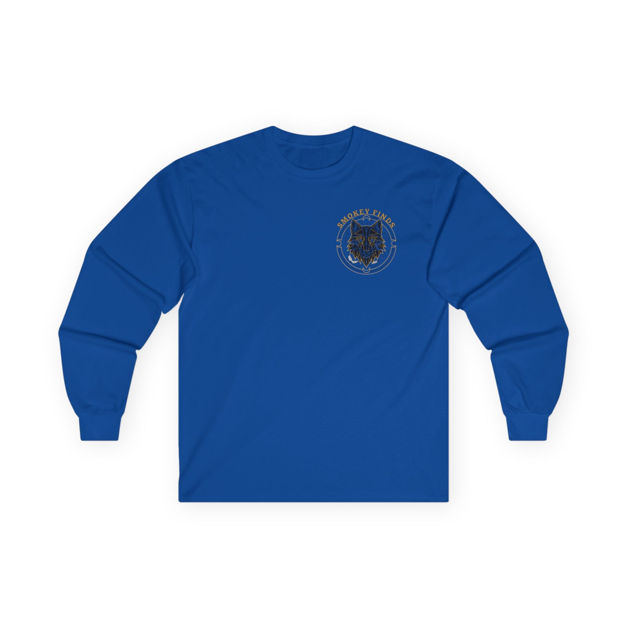Smokey Finds Wolf Long Sleeve Tee | Chest Patch & Back Print