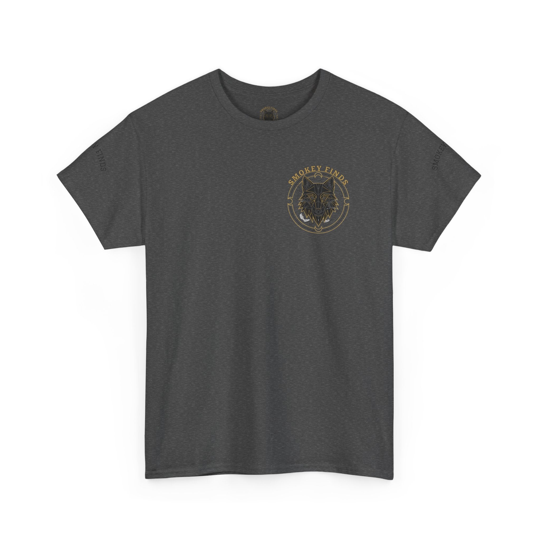 Smokey Finds Forest Family Wolf Crest Tee | Crew Neck Graphic T-Shirt
