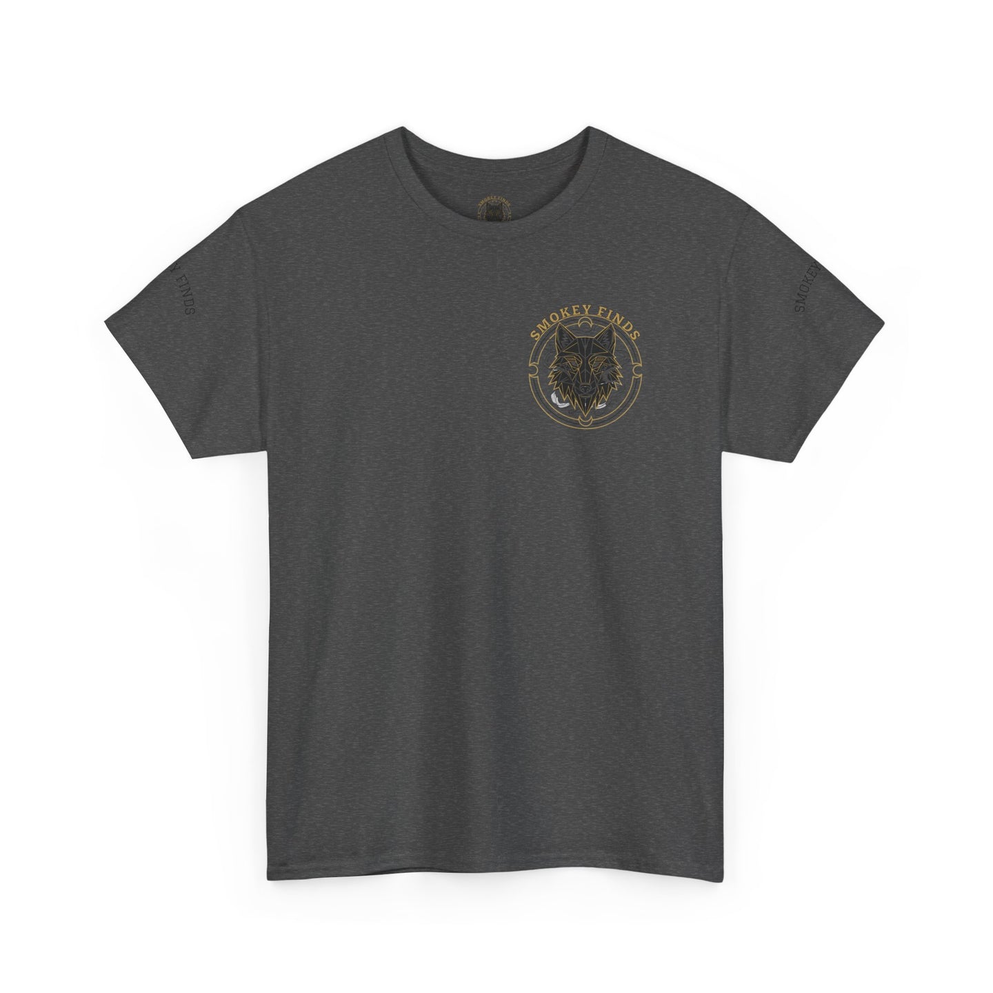 Smokey Finds Forest Family Wolf Crest Tee | Crew Neck Graphic T-Shirt