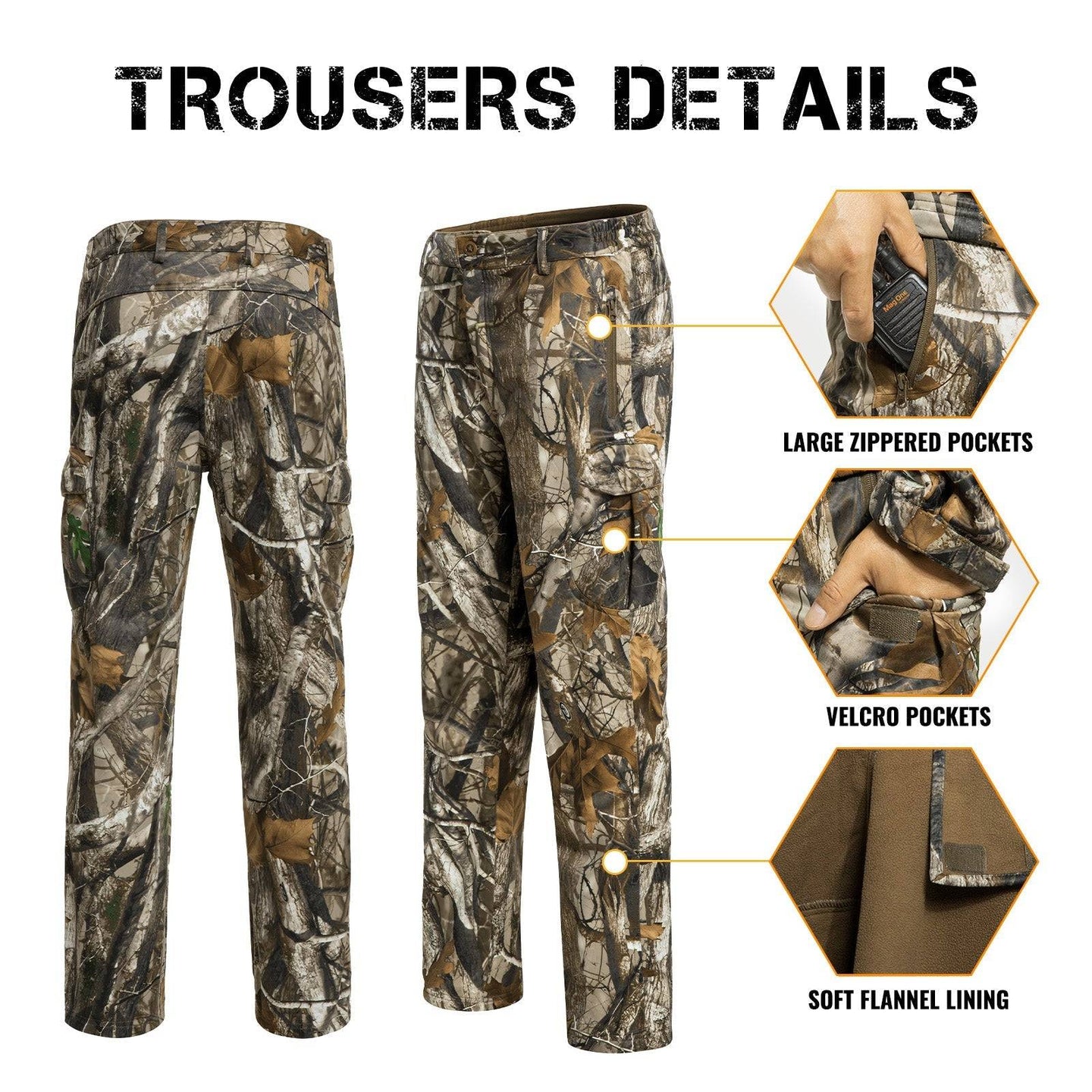 Quiet Hunting Clothes Suit Clothing Gear Camouflage - Smokey Finds