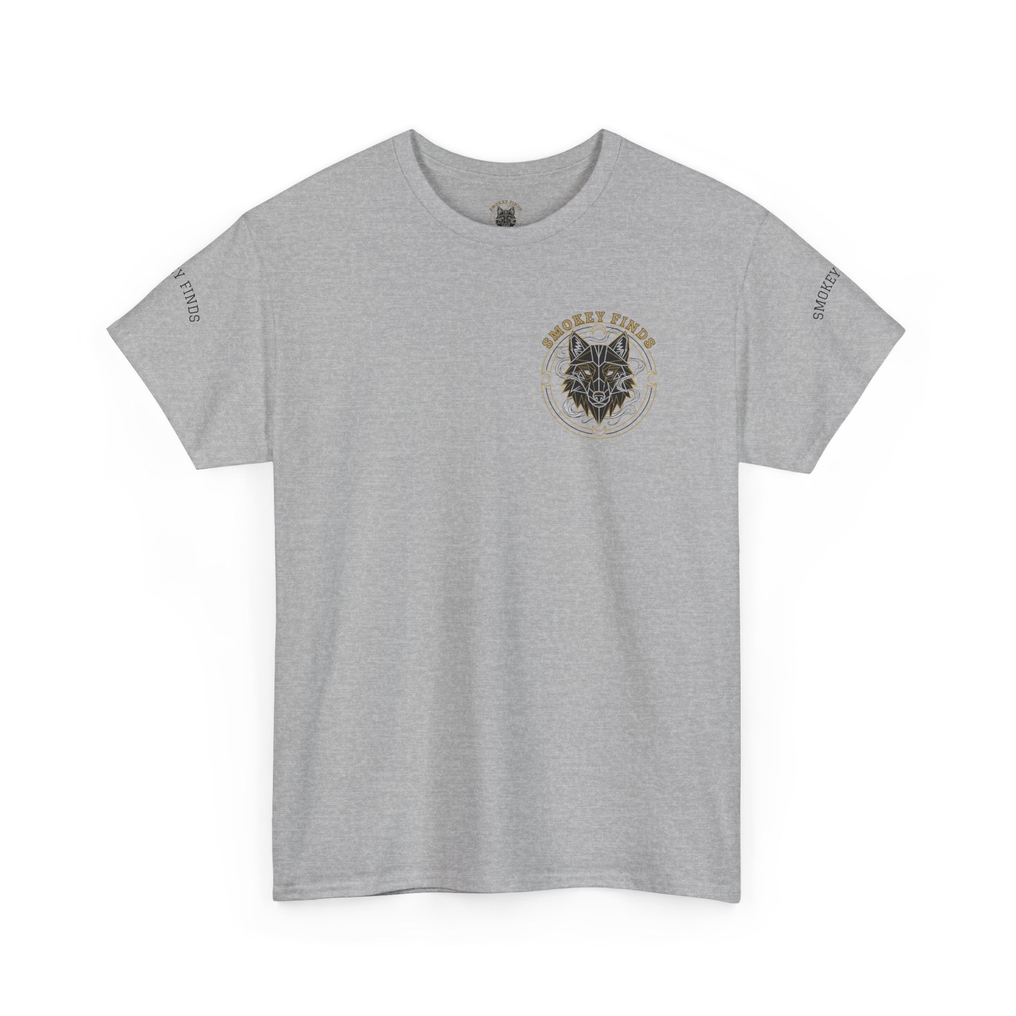 Smokey Finds Forest Family Wolf Crest Tee | Crew Neck Graphic T-Shirt