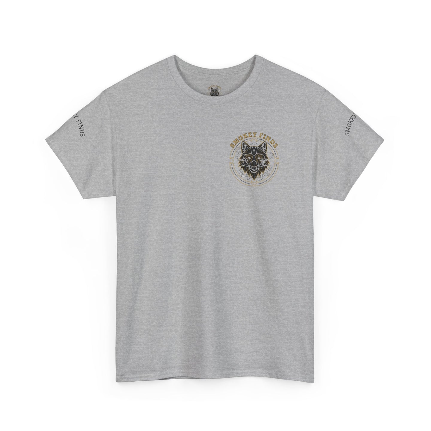 Smokey Finds Forest Family Wolf Crest Tee | Crew Neck Graphic T-Shirt