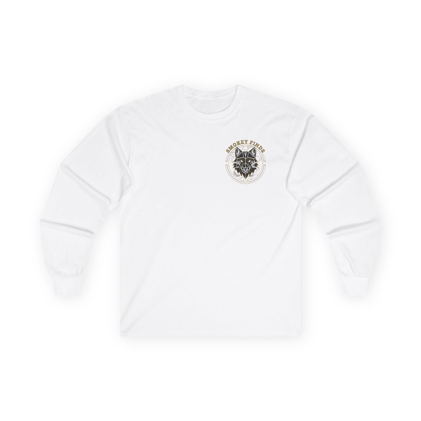 Smokey Finds Wolf Long Sleeve Tee | Chest Patch & Back Print