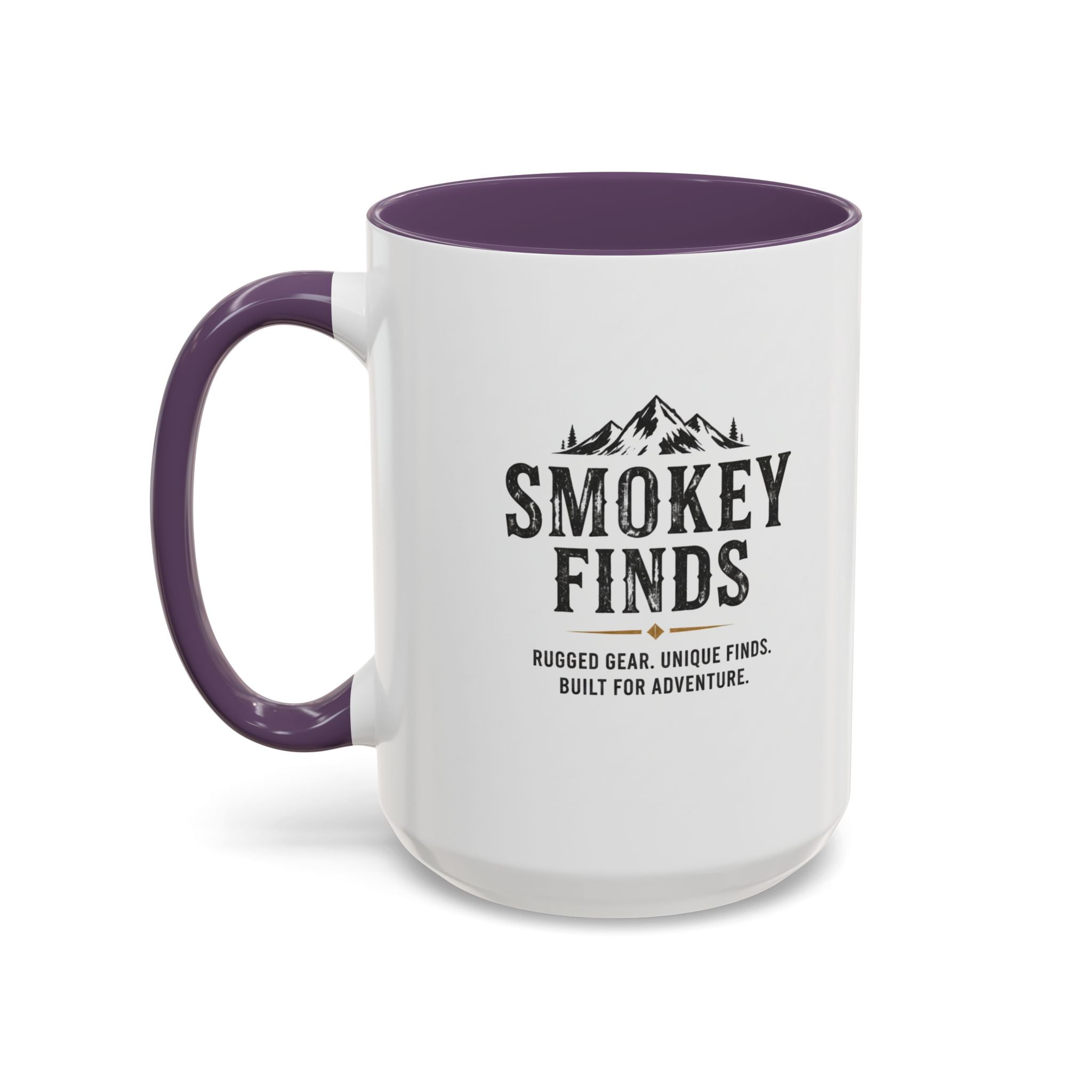 Smokey Finds Mountain Logo Accent Coffee Mug
