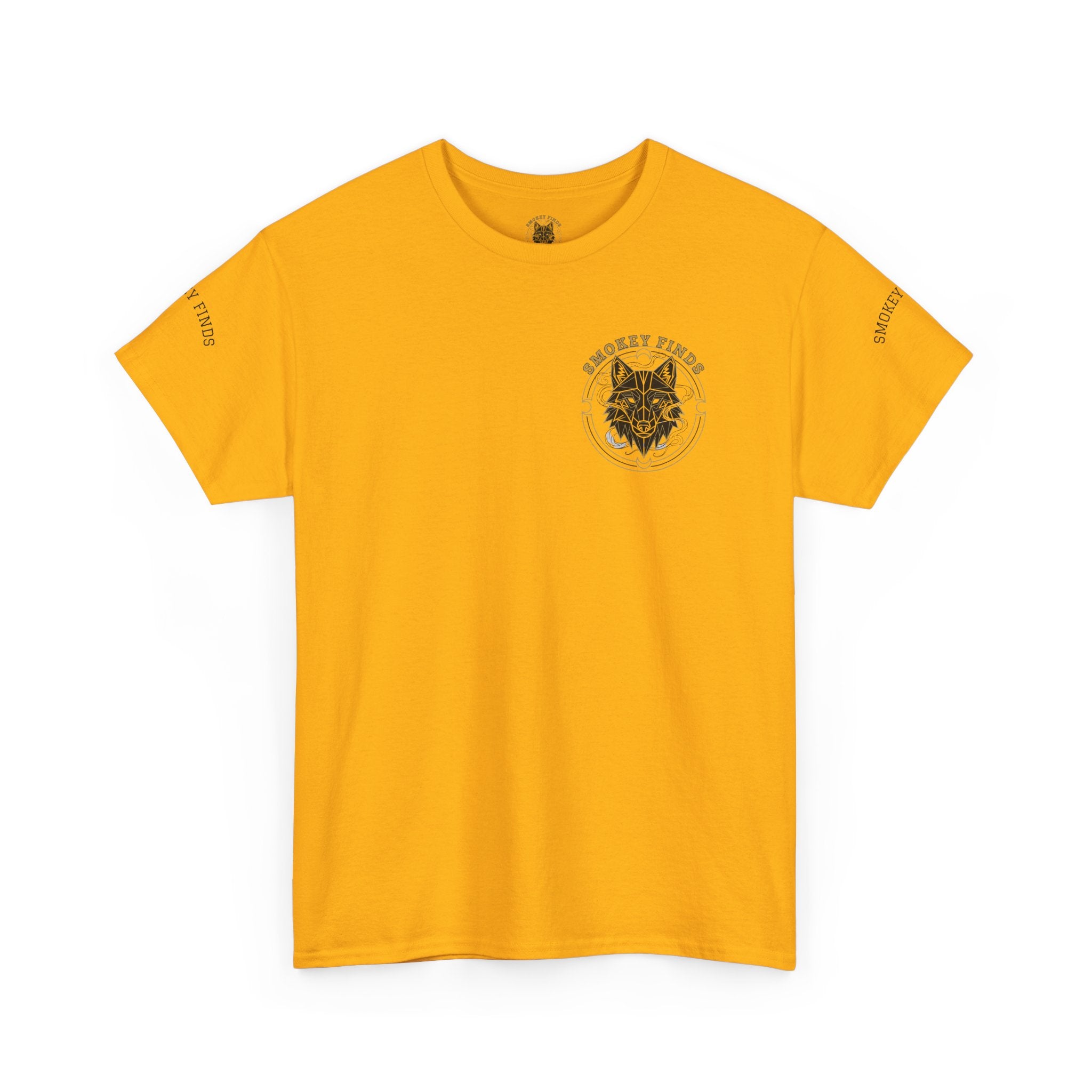 Smokey Finds Forest Family Wolf Crest Tee | Crew Neck Graphic T-Shirt