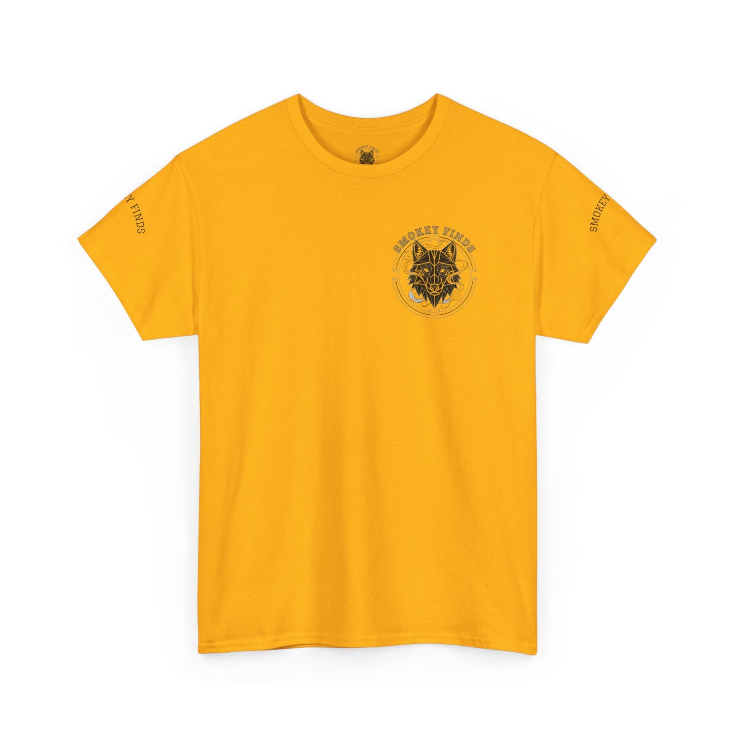 Smokey Finds Forest Family Wolf Crest Tee | Crew Neck Graphic T-Shirt