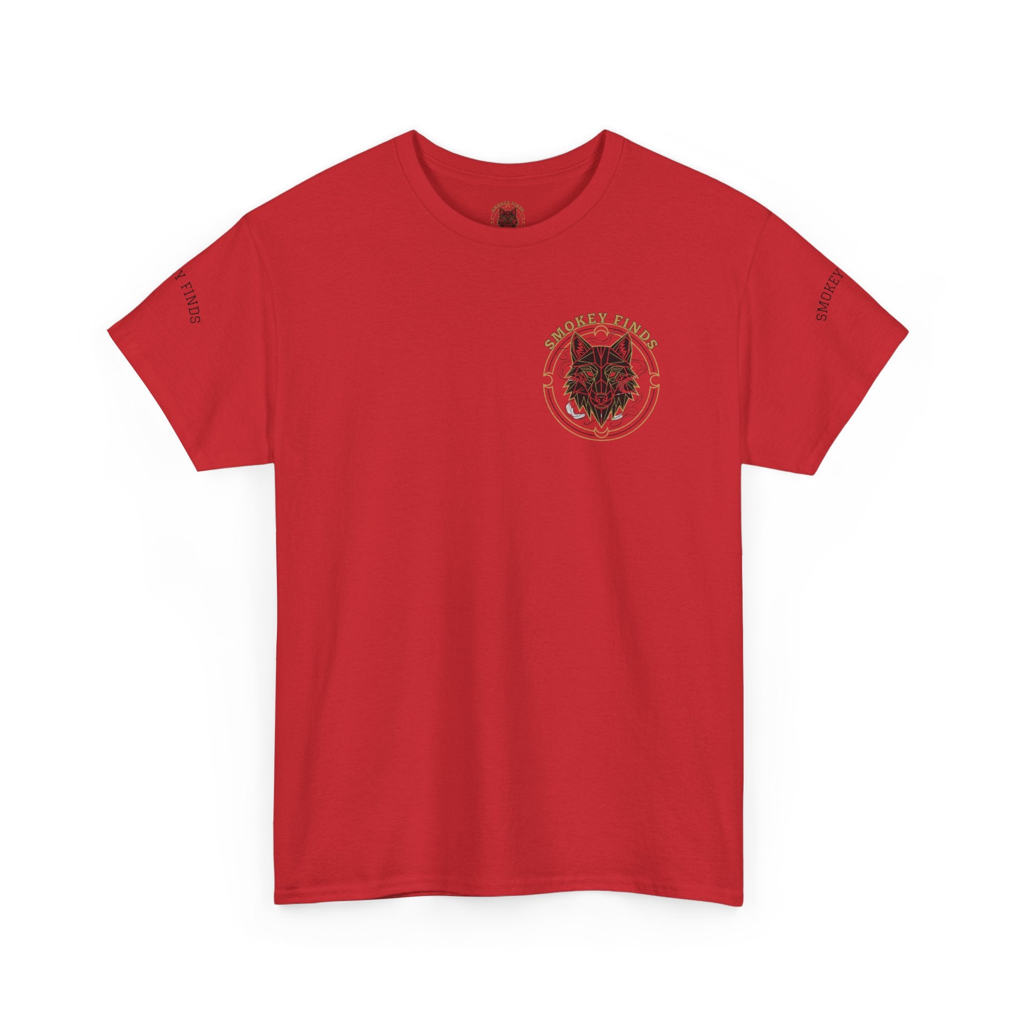Smokey Finds Forest Family Wolf Crest Tee | Crew Neck Graphic T-Shirt