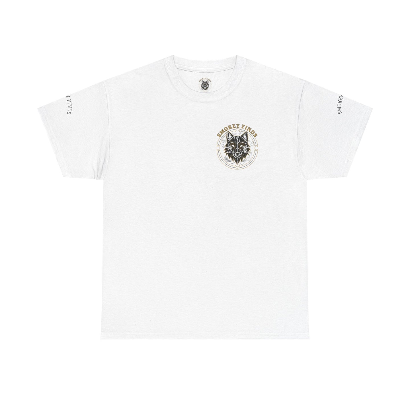 Smokey Finds Forest Family Wolf Crest Tee | Crew Neck Graphic T-Shirt