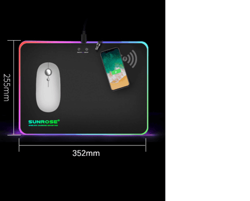 Wireless Charging Luminous Mouse Pad - Smokey Finds