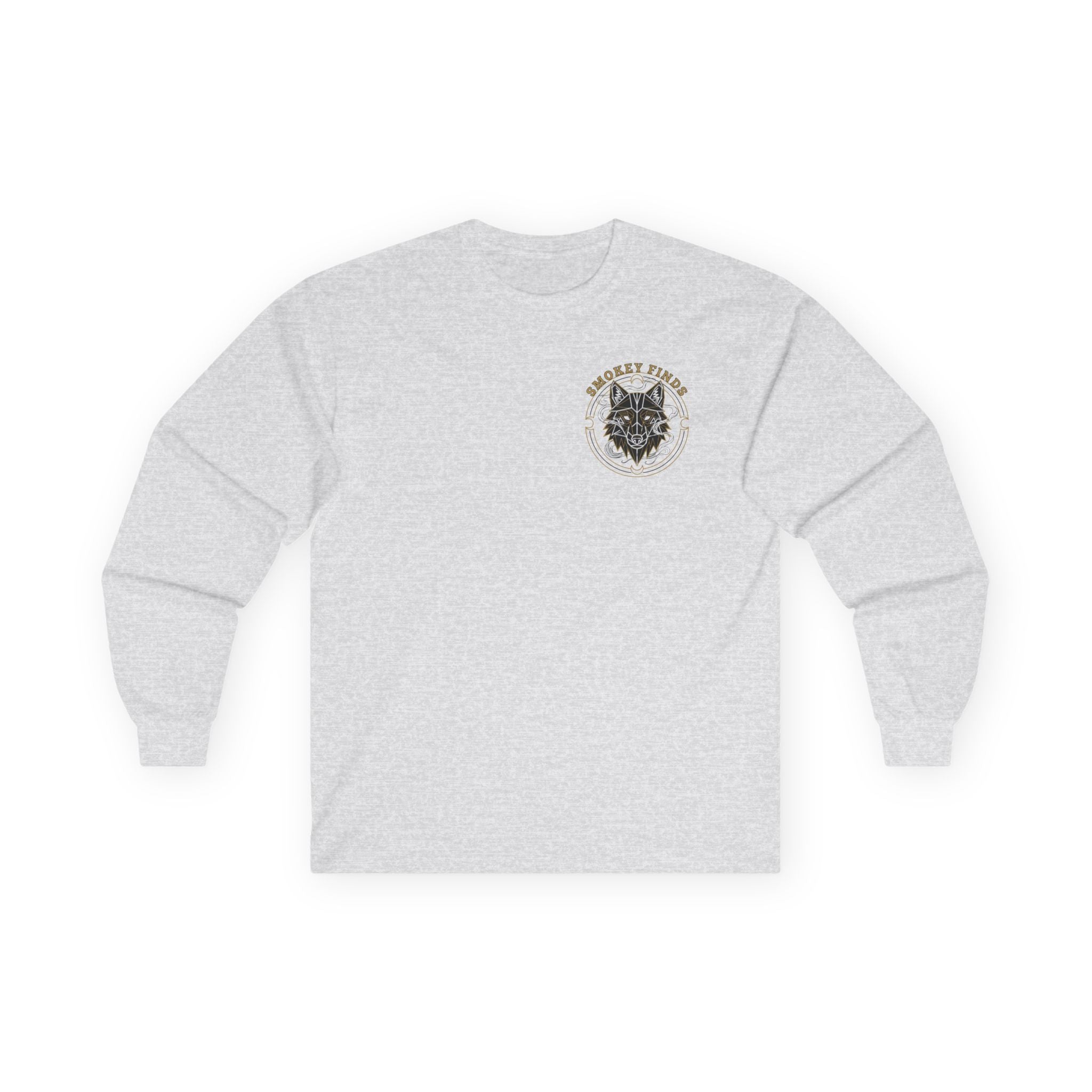 Smokey Finds Wolf Long Sleeve Tee | Chest Patch & Back Print