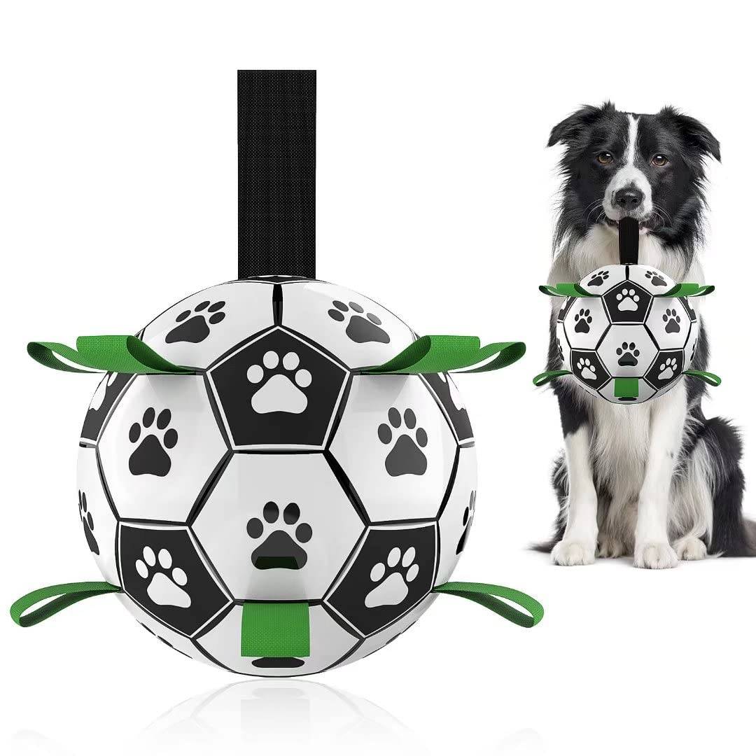 Interactive Dog Football Toy | Inflatable Soccer Ball for Dogs - Smokey Finds