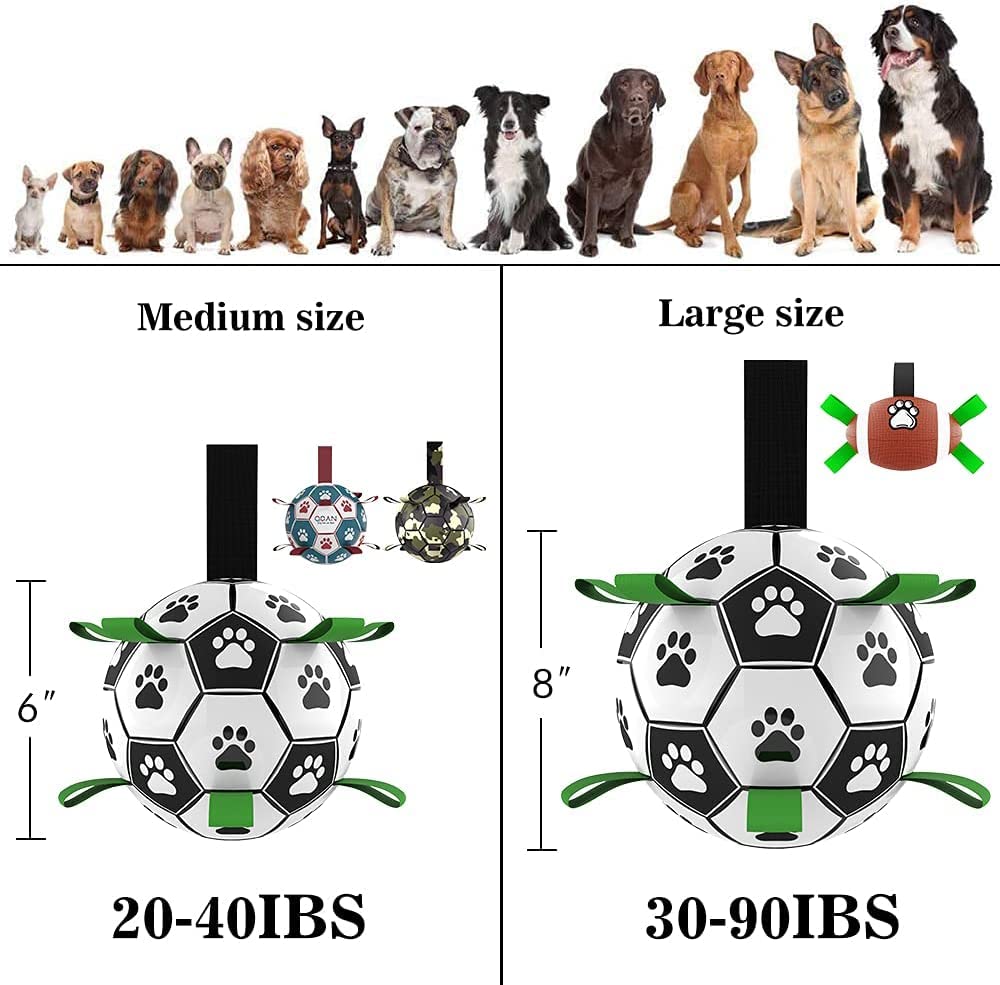 Interactive Dog Football Toy | Inflatable Soccer Ball for Dogs - Smokey Finds