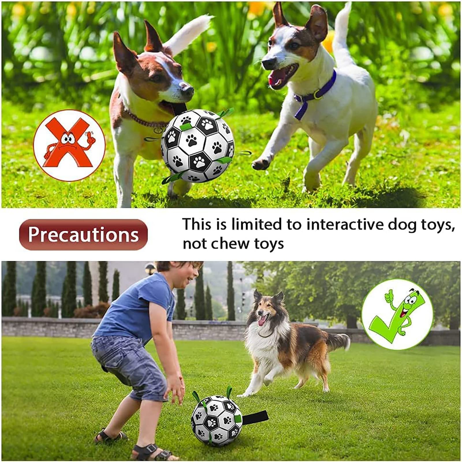 Interactive Dog Football Toy | Inflatable Soccer Ball for Dogs - Smokey Finds