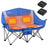 ANTARCTICA GEAR heated double camping chair blue set up outdoors