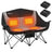 ANTARCTICA GEAR heated 2-person camping chair black folded with carry bag