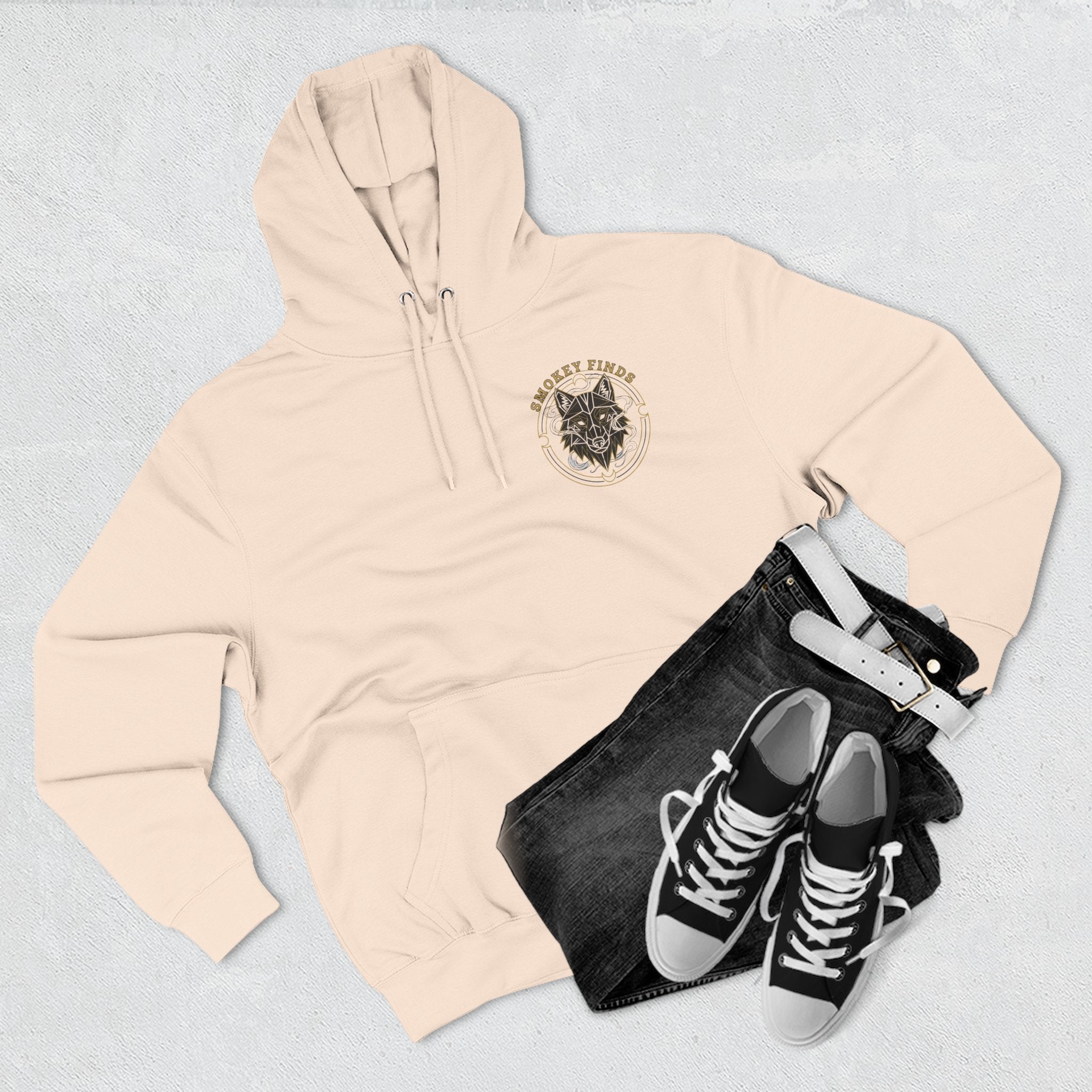 Smokey Finds Wolf Spirit Hoodie | Project Moon Chest Graphic