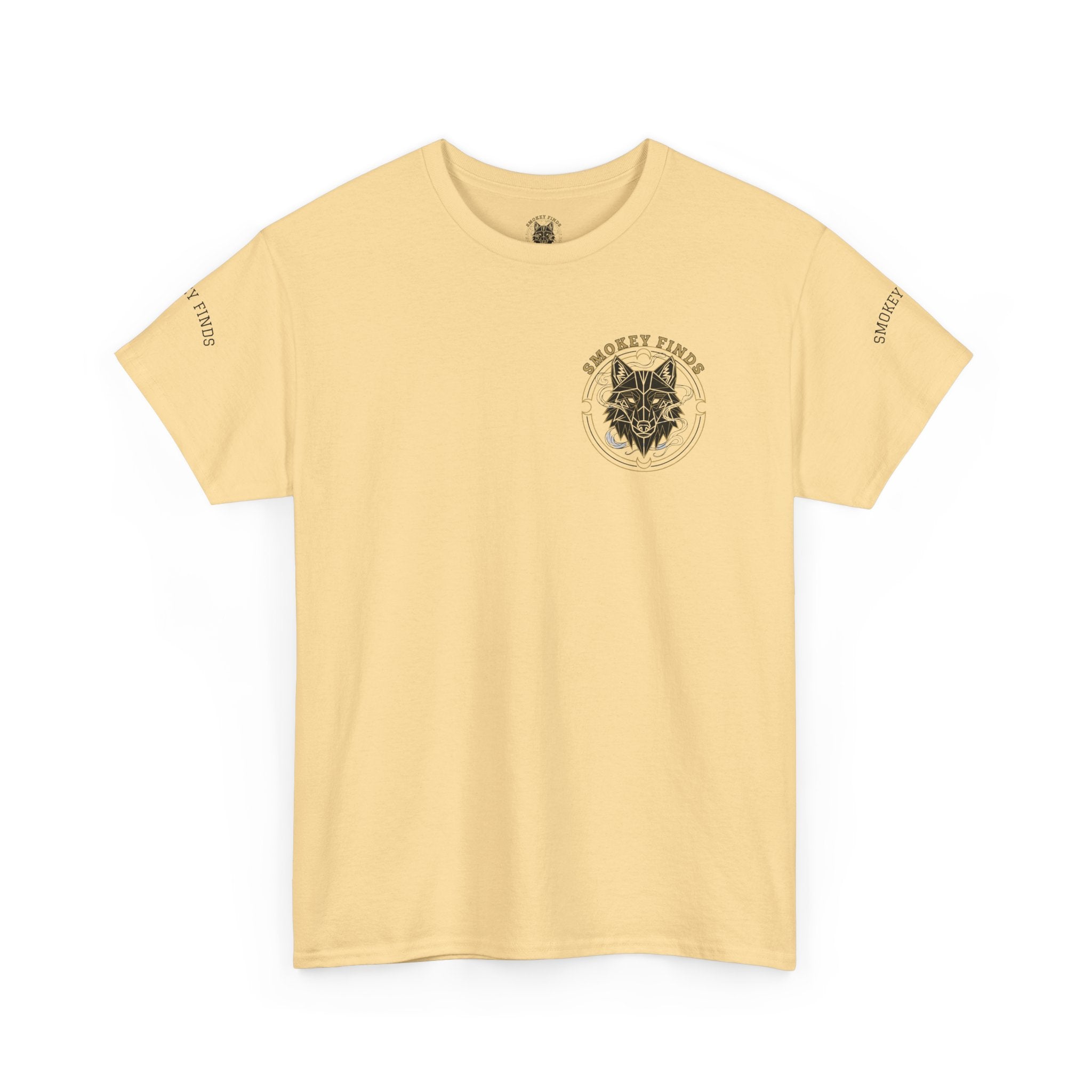 Smokey Finds Forest Family Wolf Crest Tee | Crew Neck Graphic T-Shirt