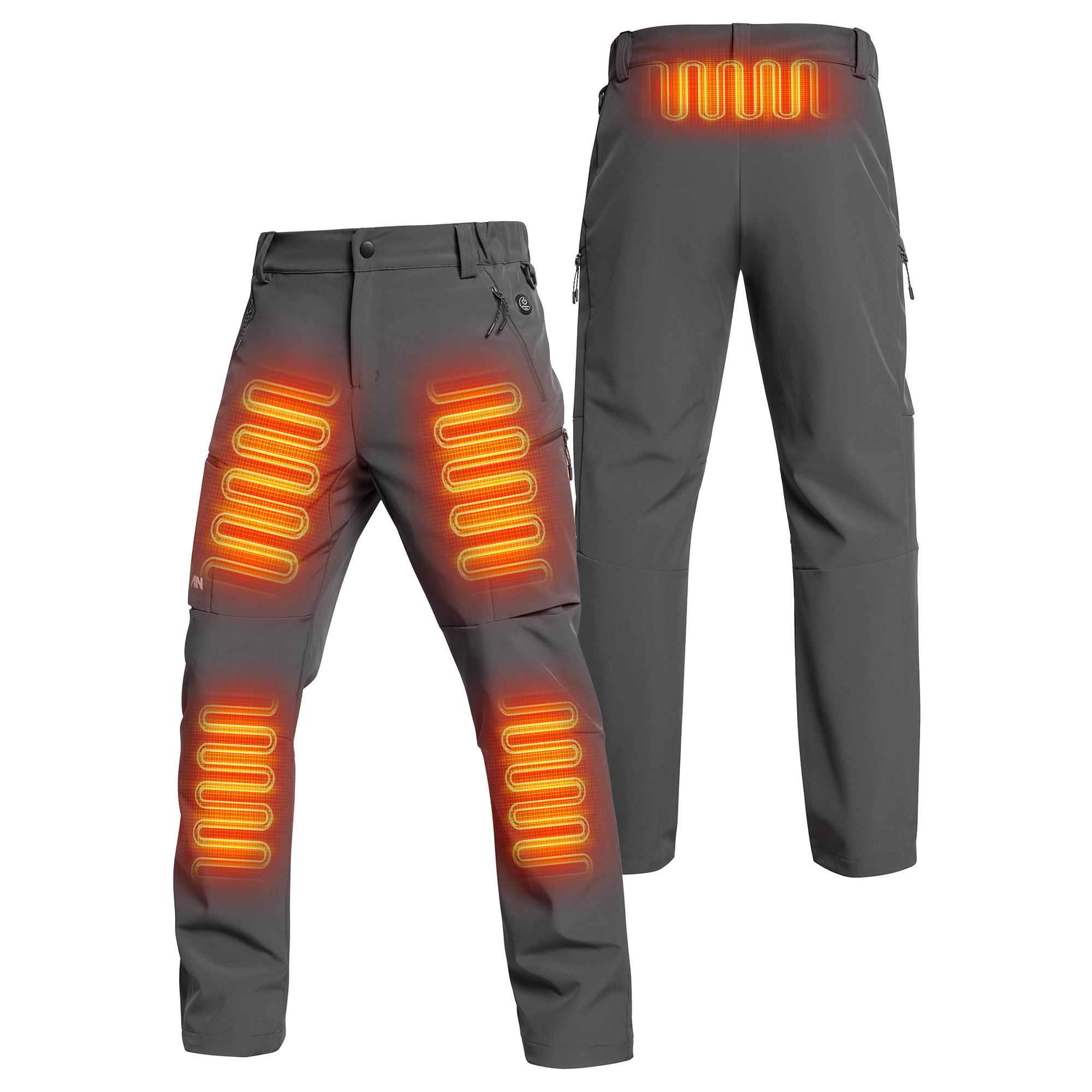 ANTARCTICA GEAR Heated Pants for Men, with 5-Zone 12V/20000mAh Battery - Smokey Finds