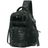 Military tactical sling bag dark camo front view