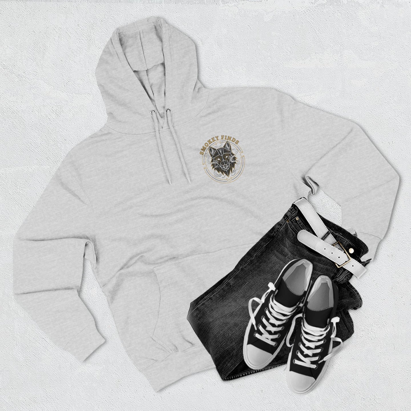 Smokey Finds Wolf Spirit Hoodie | Project Moon Chest Graphic