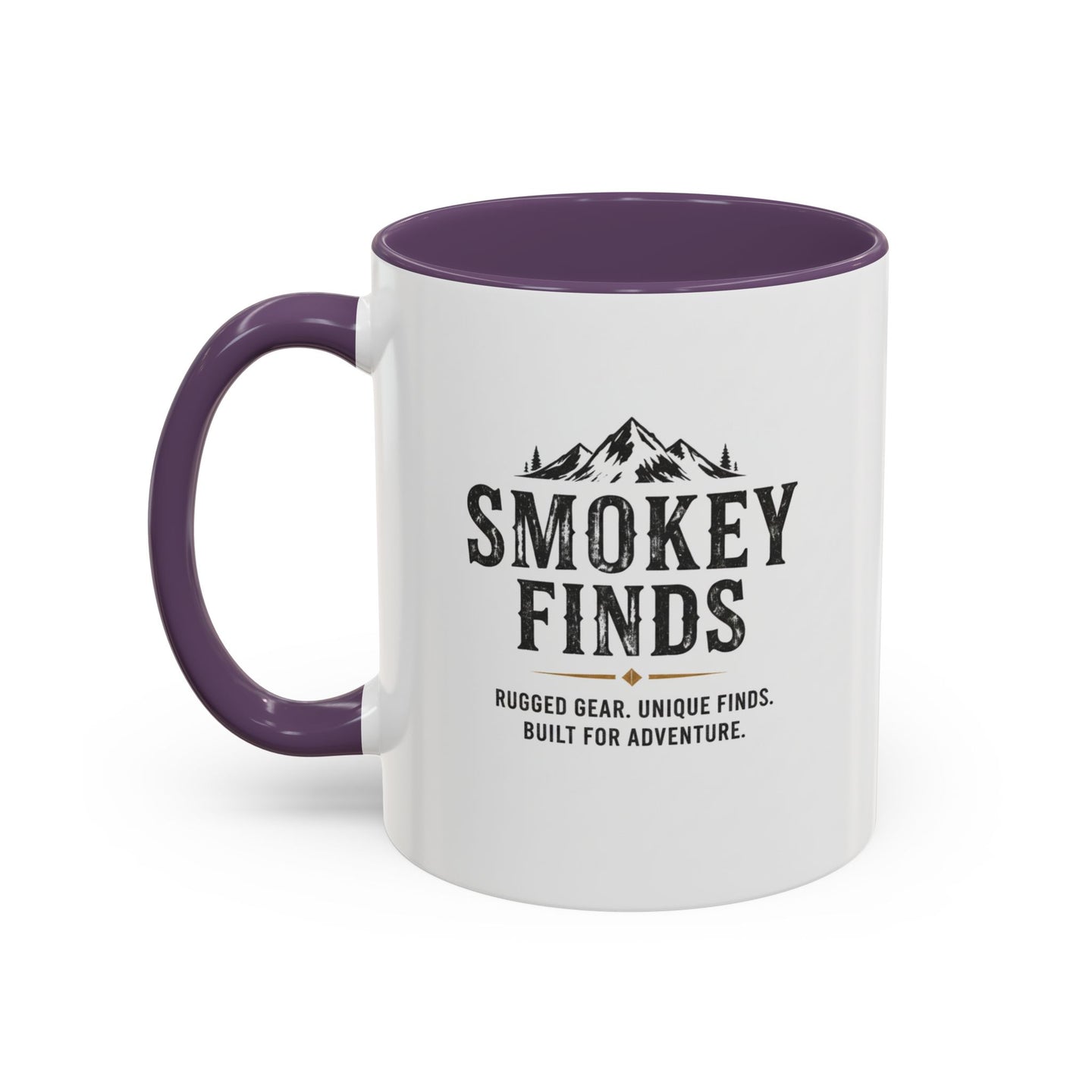 Smokey Finds Mountain Logo Accent Coffee Mug