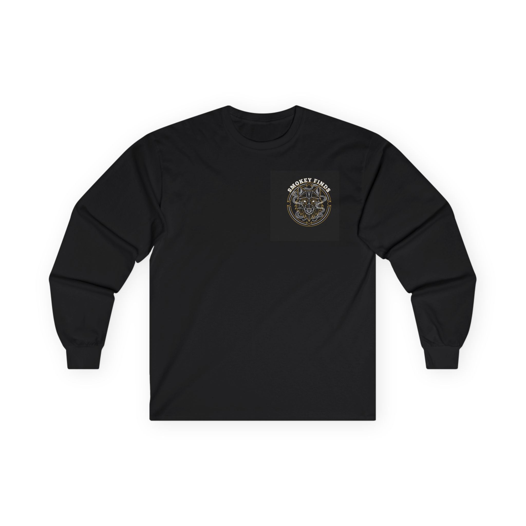 Smokey Finds Wolf Long Sleeve Tee | Chest Patch & Back Print