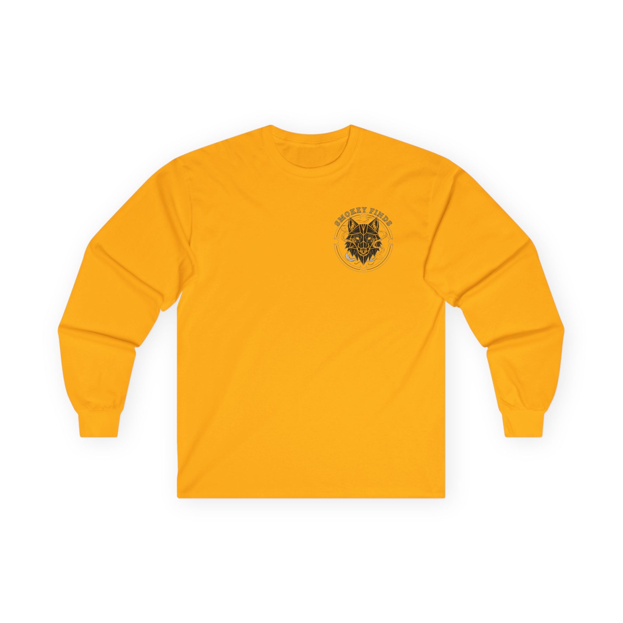 Smokey Finds Wolf Long Sleeve Tee | Chest Patch & Back Print