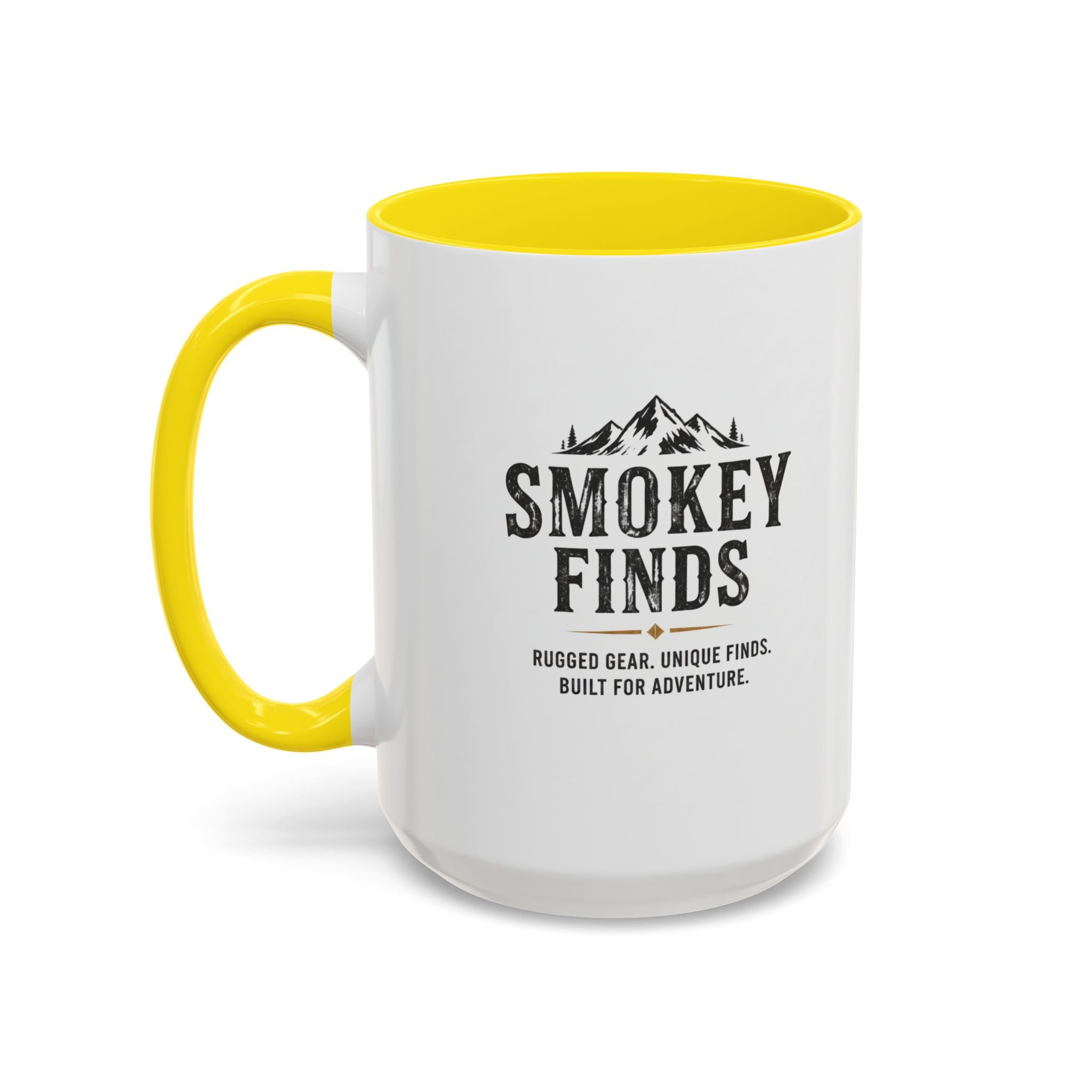Smokey Finds Mountain Logo Accent Coffee Mug