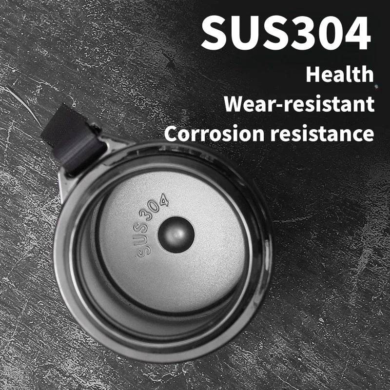 Stainless Steel Thermos Bottle LED Temperature Display Silver - Smokey Finds