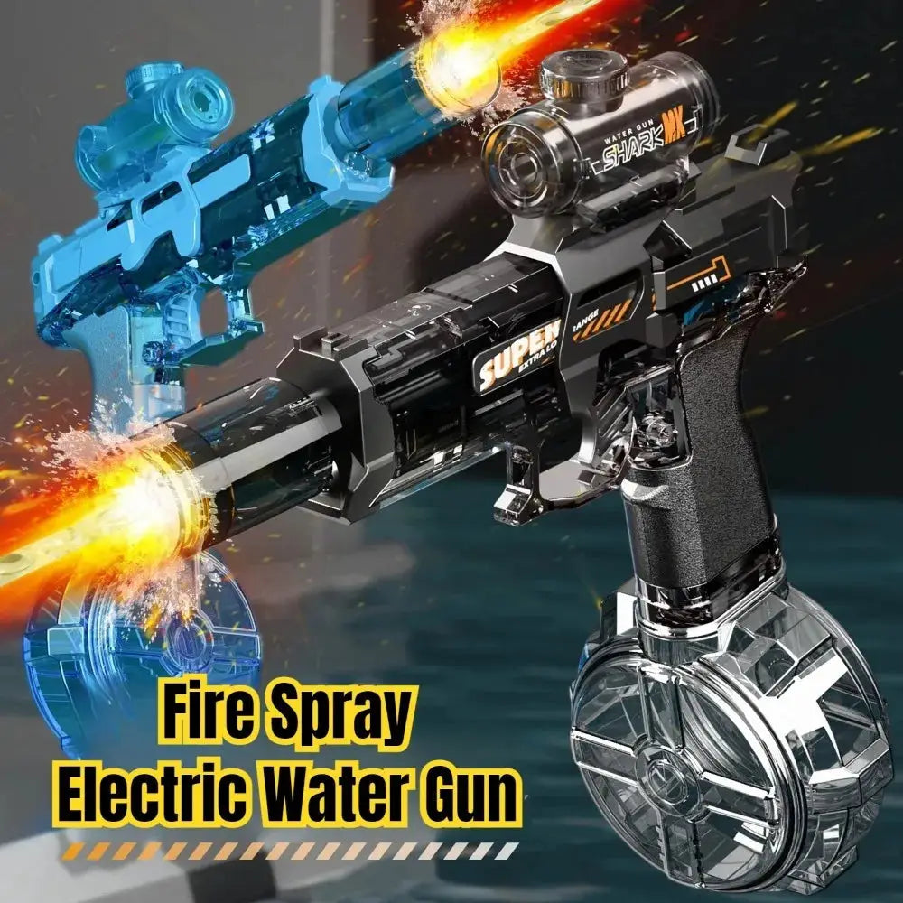 LED Electric Water Gun – Automatic Squirt Gun for Kids Summer Outdoor Play - Smokey Finds