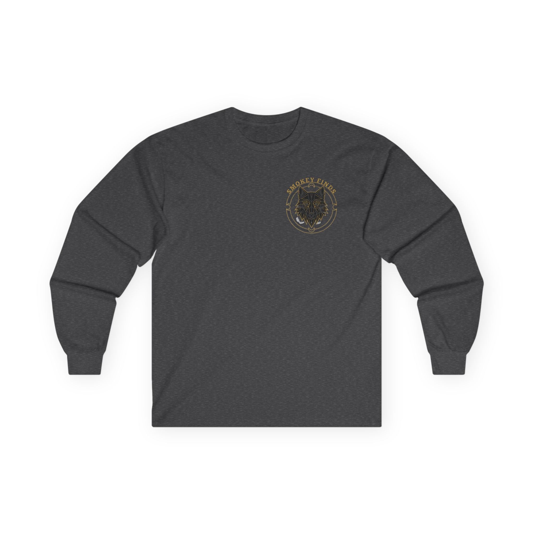Smokey Finds Wolf Long Sleeve Tee | Chest Patch & Back Print