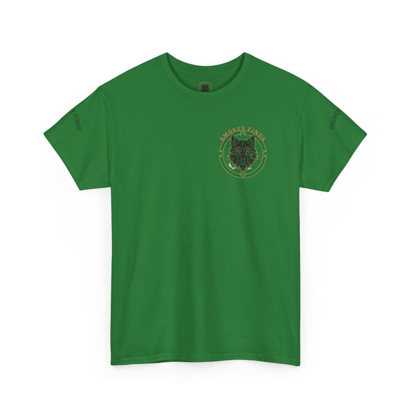 Smokey Finds Forest Family Wolf Crest Tee | Crew Neck Graphic T-Shirt