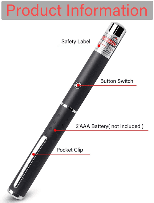 3 Pack Laser Pointer Pen Green Blue Red Beam - Smokey Finds