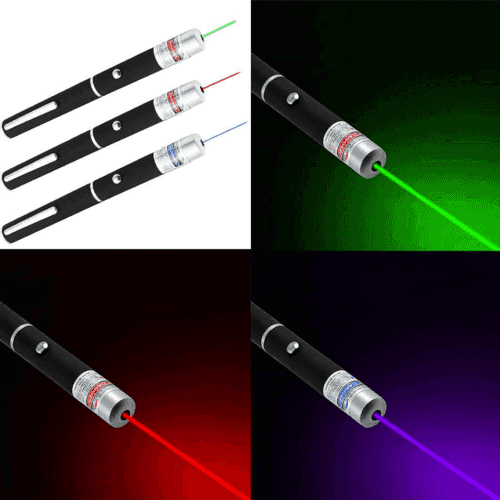 3 Pack Laser Pointer Pen Green Blue Red Beam - Smokey Finds