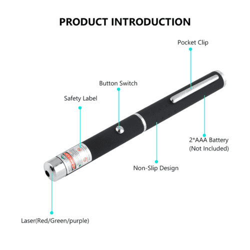 3 Pack Laser Pointer Pen Green Blue Red Beam - Smokey Finds