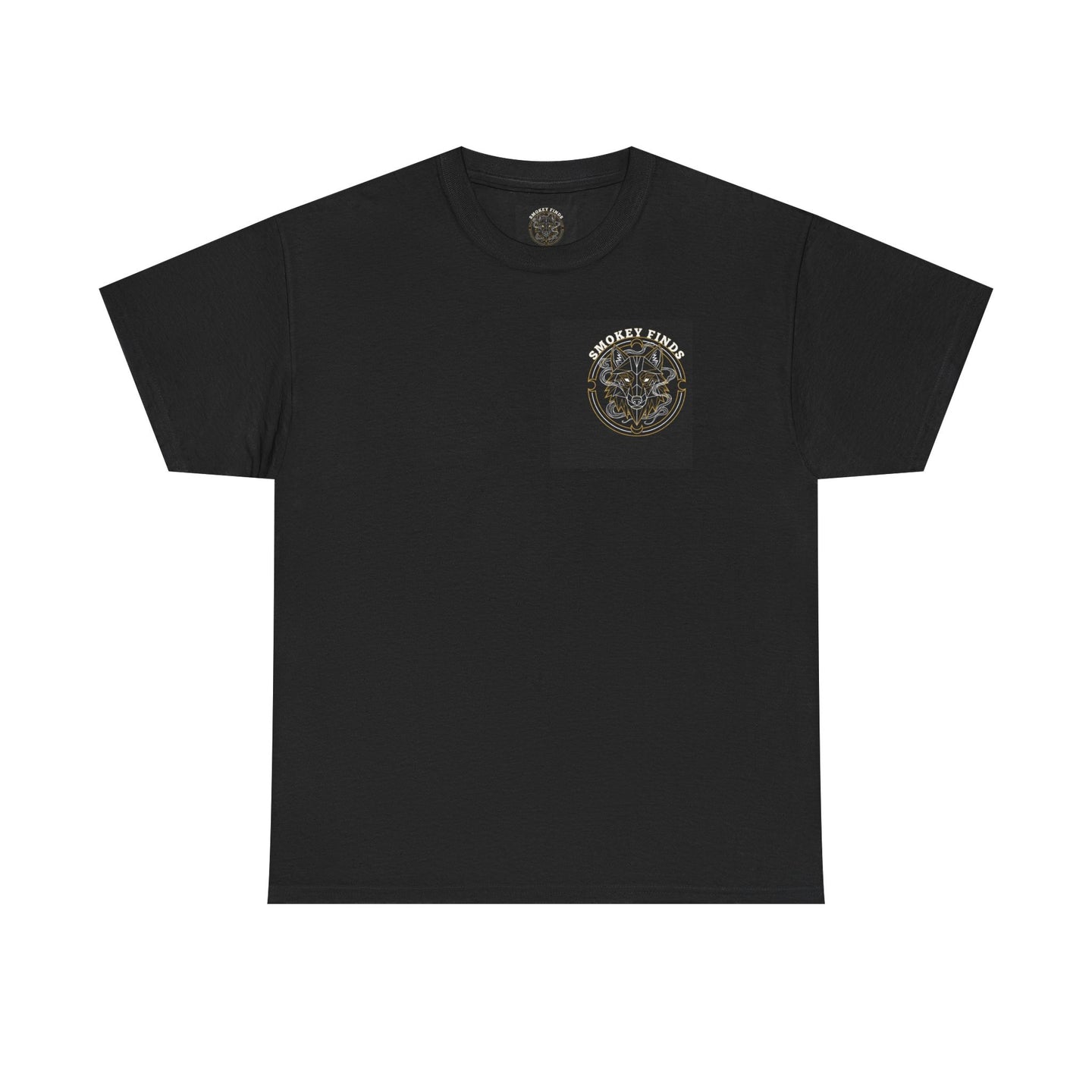 Smokey Finds Forest Family Wolf Crest Tee | Crew Neck Graphic T-Shirt