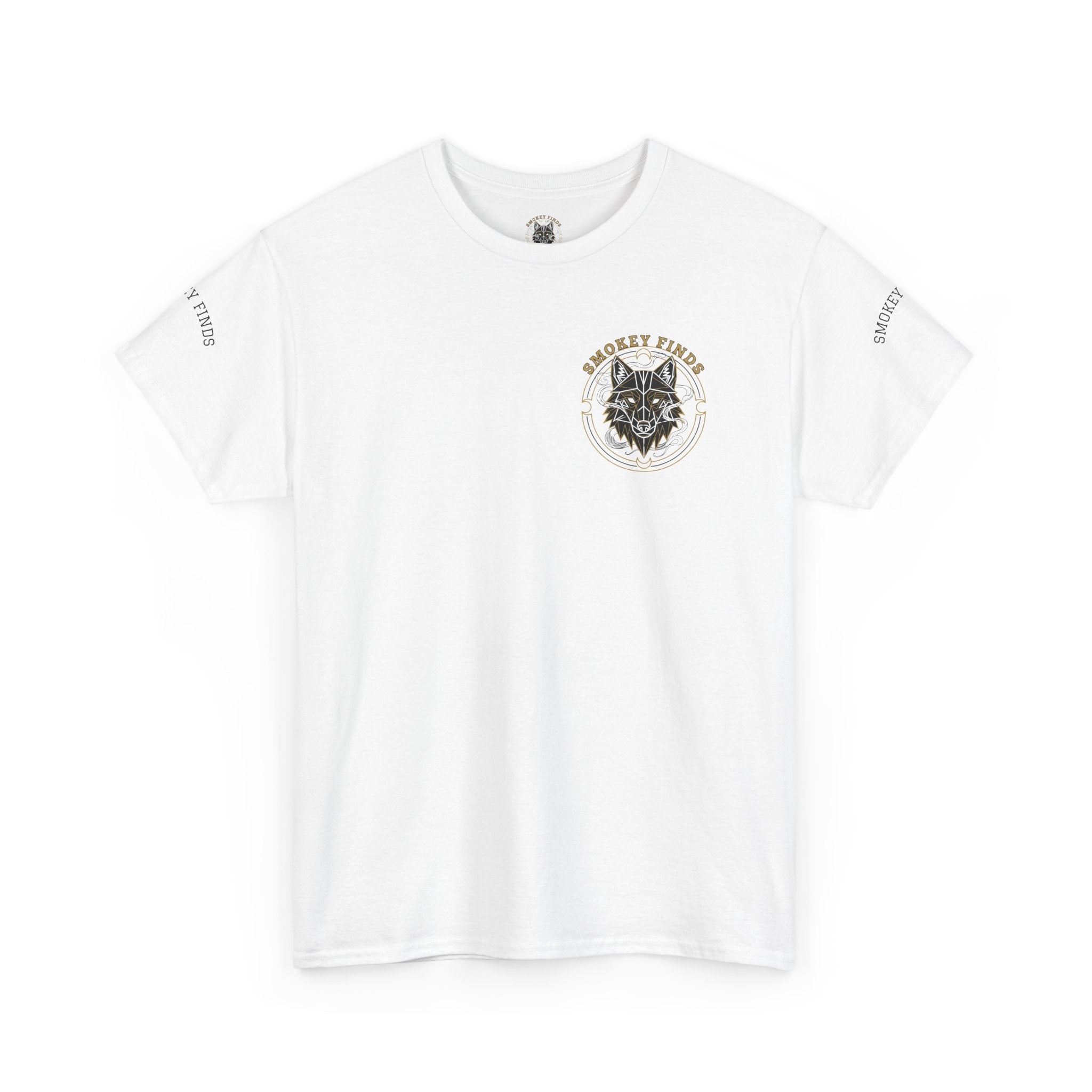 Smokey Finds Forest Family Wolf Crest Tee | Crew Neck Graphic T-Shirt