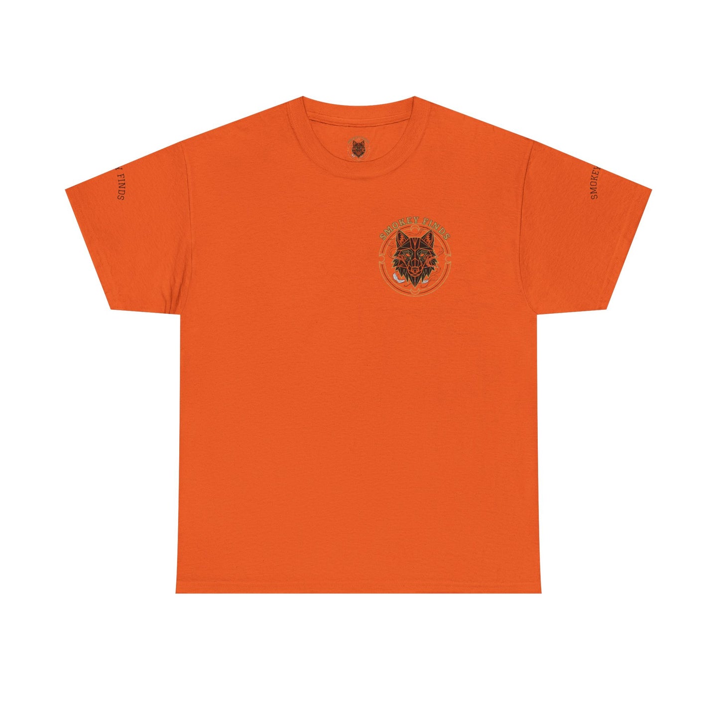 Smokey Finds Forest Family Wolf Crest Tee | Crew Neck Graphic T-Shirt
