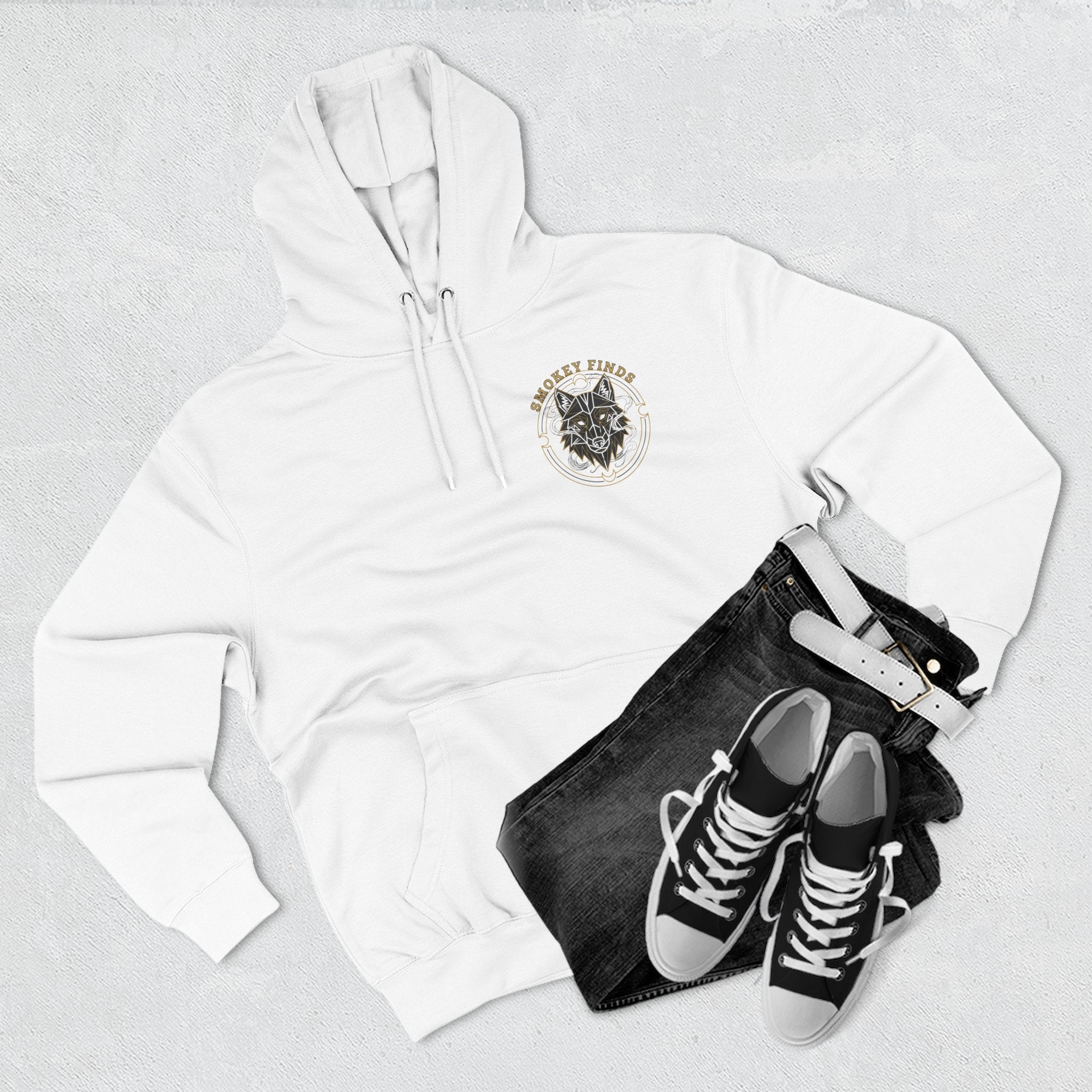 Smokey Finds Wolf Spirit Hoodie | Project Moon Chest Graphic