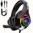 RGB Gaming Headset with Noise-Canceling Mic | PC, PS4, PS5, Xbox