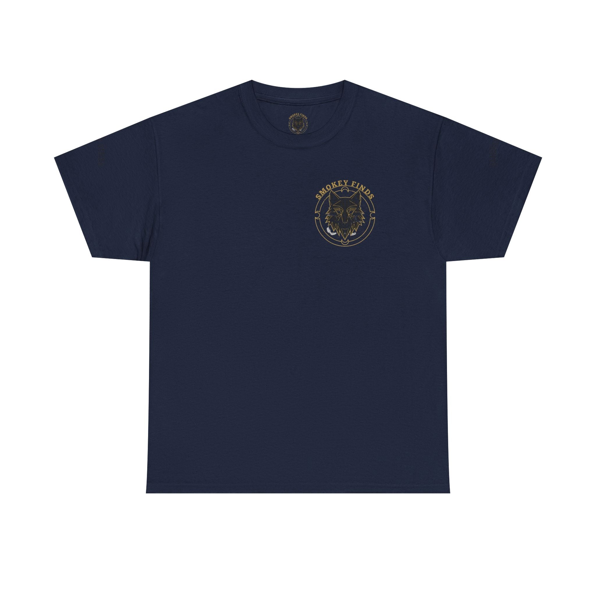 Smokey Finds Forest Family Wolf Crest Tee | Crew Neck Graphic T-Shirt