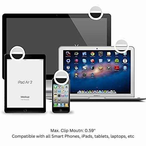 Portable Selfie Ring Light Clip for Phone - Smokey Finds