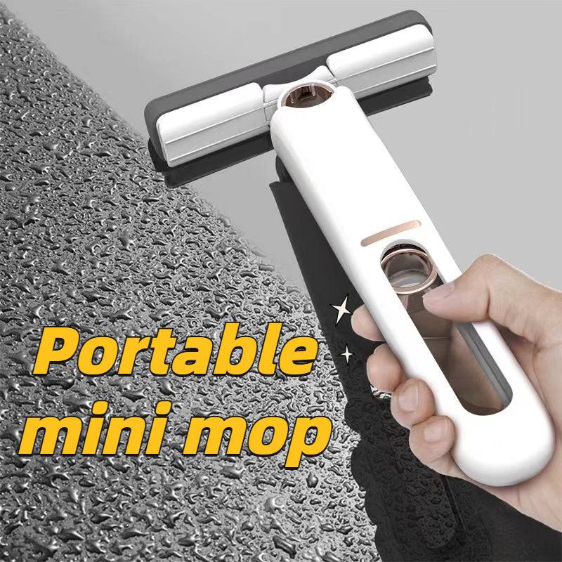 Portable Self-Squeeze Mini Mop with Wringer - Smokey Finds