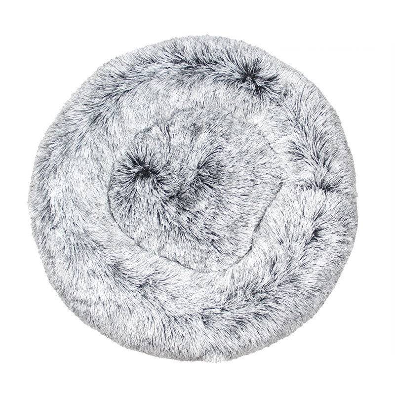 Plush Warm Pet Bed – Cozy Round Dog & Cat Nest - Smokey Finds